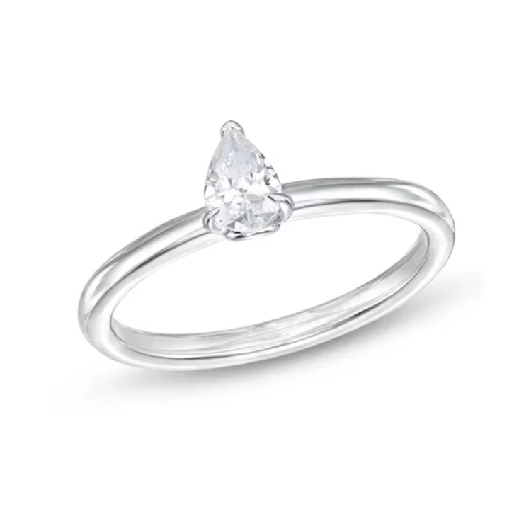 1 Carat Pear Shaped Diamond Ring factory