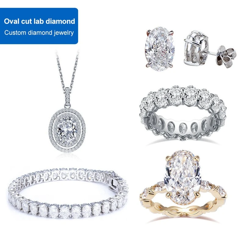 Lab Created Oval Diamond factory
