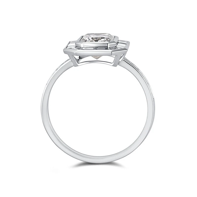 Octagon Halo Engagement Ring factory