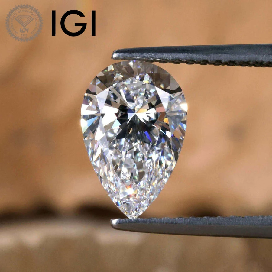 Pear Shaped Lab Diamond