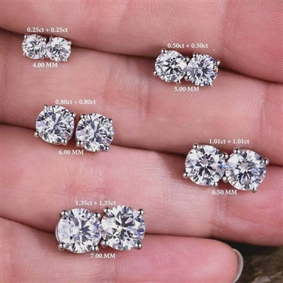 Lab Grown Diamond Stud Earrings