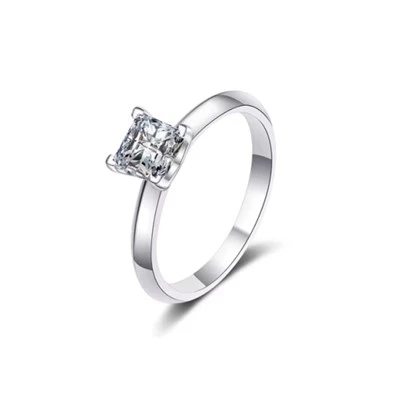 Princess Cut Diamond Wedding Band