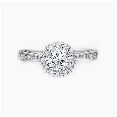 Round Diamond with Halo