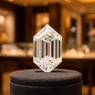 Step Cut Hexagon Diamond Loose Stones