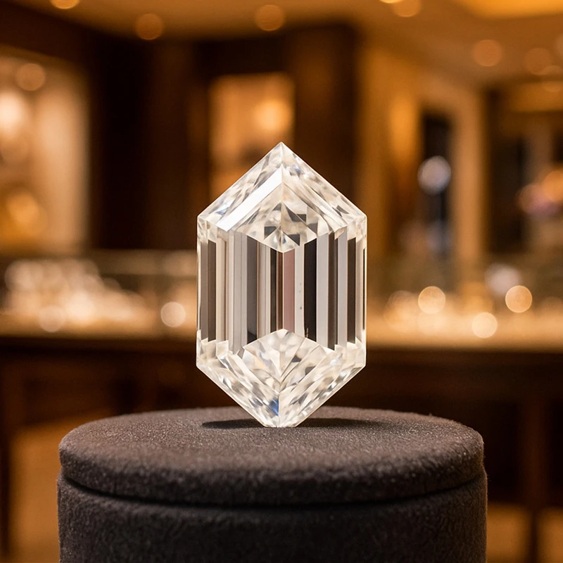 Step Cut Hexagon Diamond Loose Stones